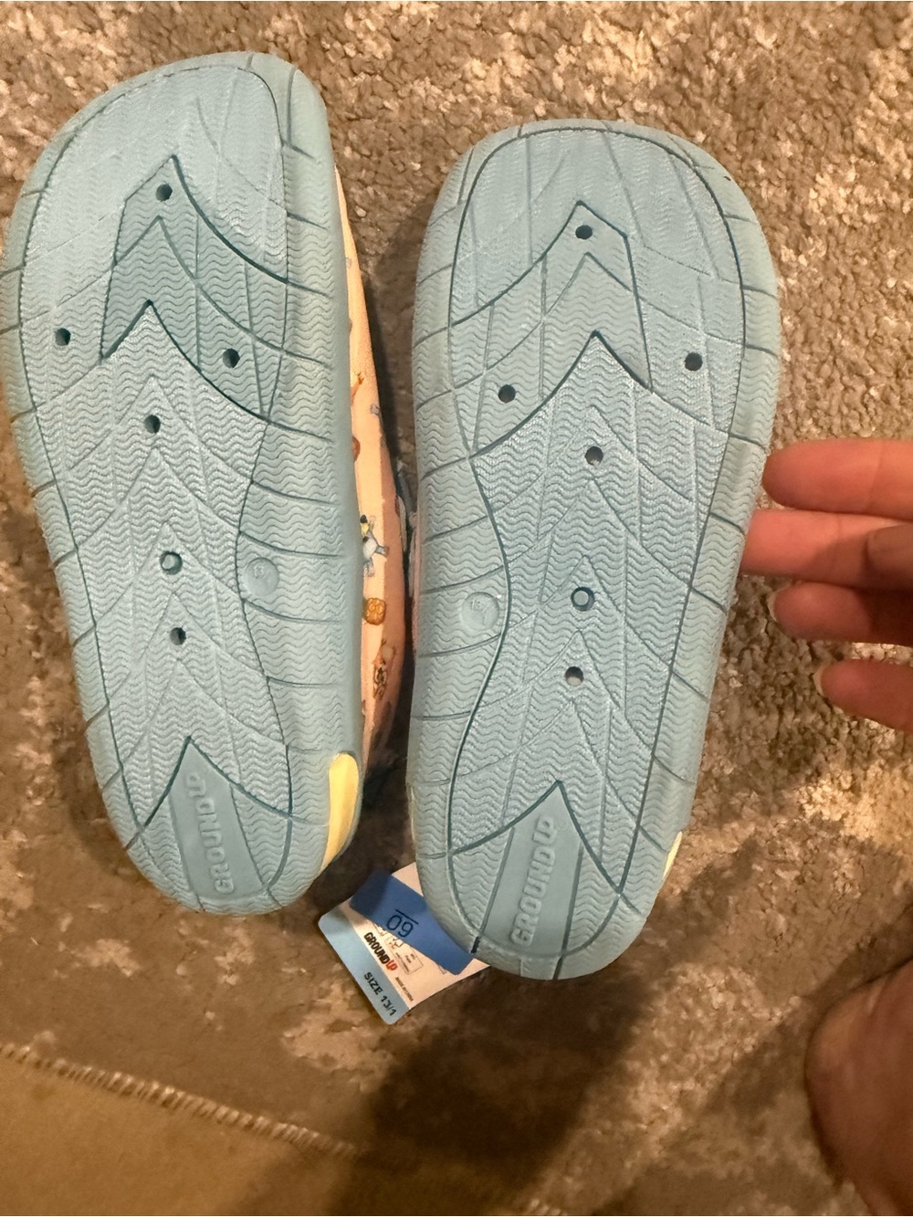 Kids' Peach & Light Blue Water Mary Jane Shoes - Bluey Design - Picture 2 of 2
